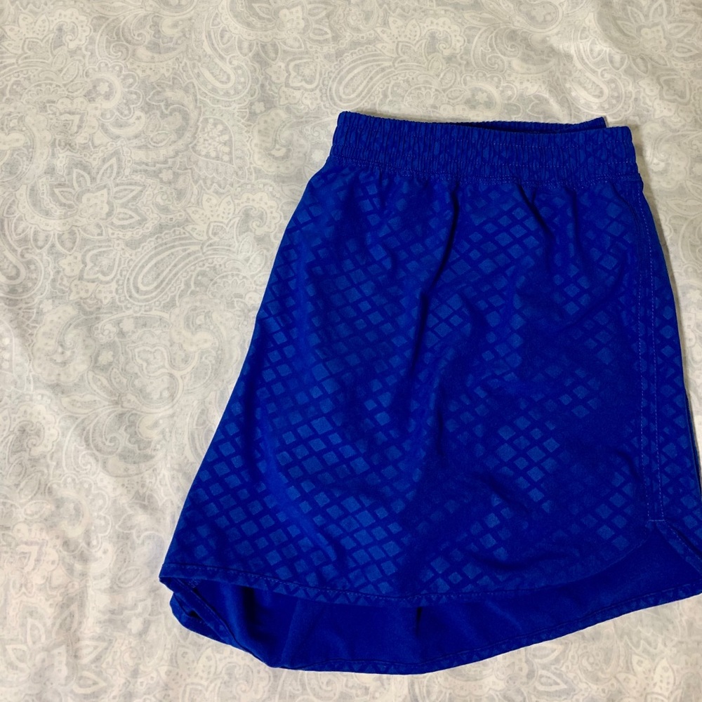 Blue Patterned Short